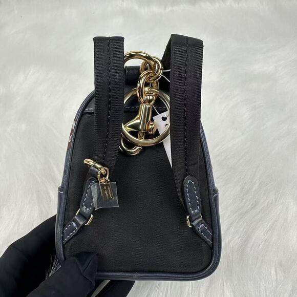 Coach Mini Court Backpack Bag Charm In Signature Canvas Cherry Print CZ086 NWT - Picture 4 of 8
